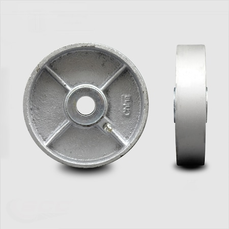SCC - 5 Semi Steel Cast Iron Wheel W/Roller Bearing- 1/2 Bore-600 Lbs Capacity